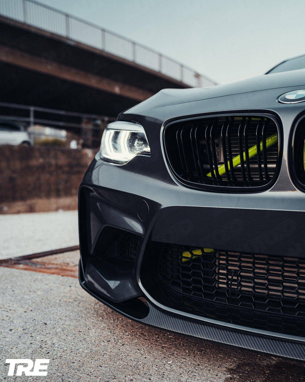 BMW M2 OG F87 Pre-Preg ID-01 Carbon Fibre Front Splitter by TREVORA (2015-2018) - AUTOID® - Front Lips & Splitters - TREVORA