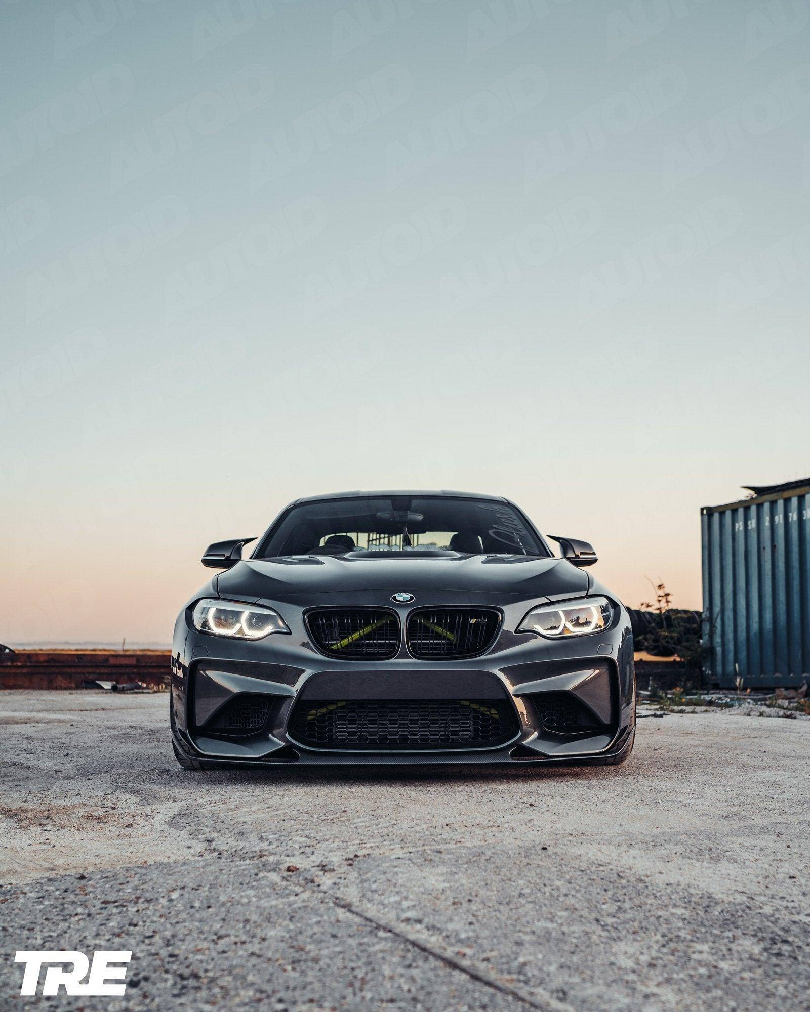 BMW M2 OG F87 Pre-Preg ID-01 Carbon Fibre Front Splitter by TREVORA (2015-2018) - AUTOID® - Front Lips & Splitters - TREVORA
