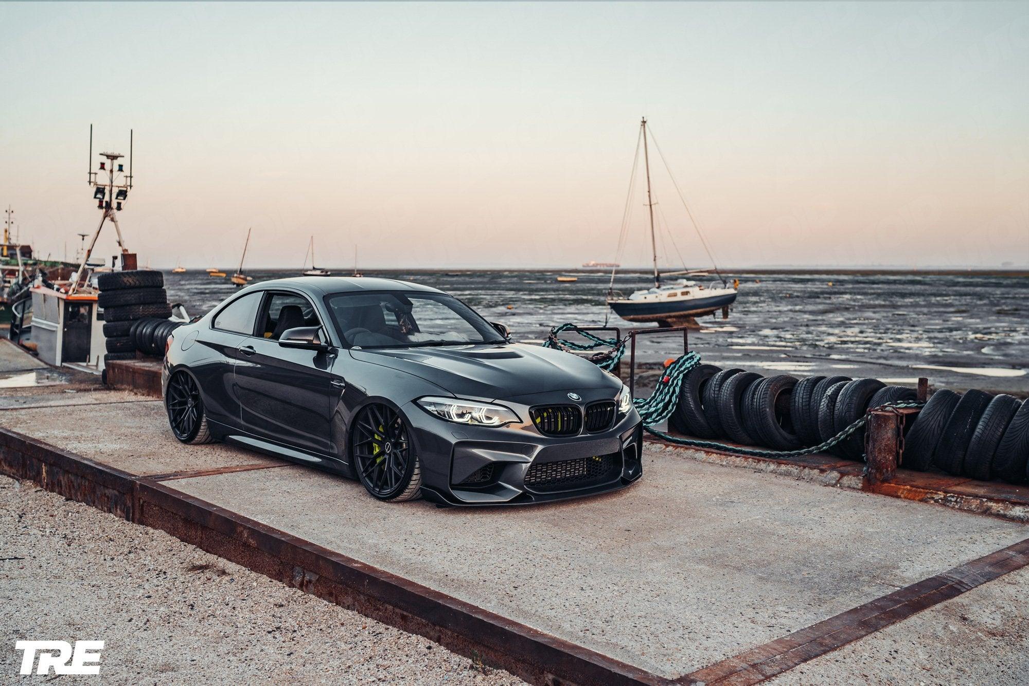 BMW M2 OG F87 Pre-Preg ID-01 Carbon Fibre Front Splitter by TREVORA (2015-2018) - AUTOID® - Front Lips & Splitters - TREVORA