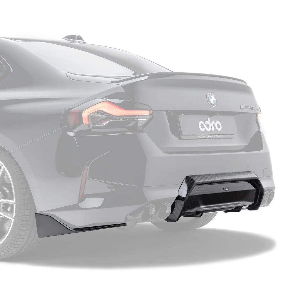 BMW M240i & 230i M Sport G42 Carbon Fibre Rear Diffuser Set by ADRO - AUTOID® - Rear Diffusers - Adro