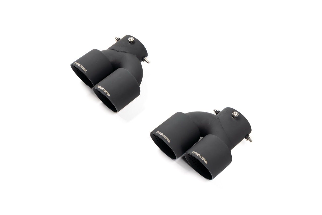 BMW M240i G42, M340i G20 & M440i G22 ID-01 Cerakote Black Exhaust Tips by TREVORA (2021+) - AUTOID® - Exhaust Tips - TREVORA