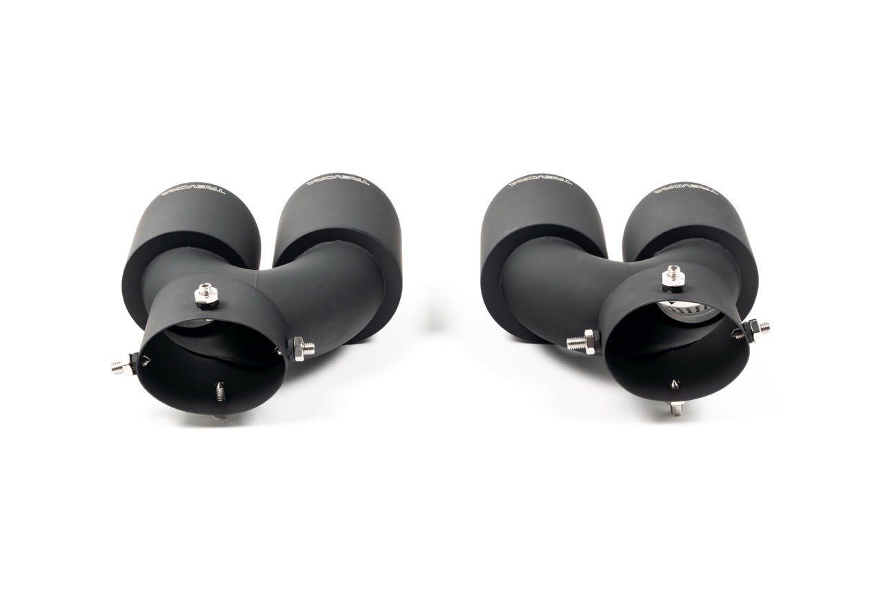 BMW M240i G42, M340i G20 & M440i G22 ID-01 Cerakote Black Exhaust Tips by TREVORA (2021+) - AUTOID® - Exhaust Tips - TREVORA