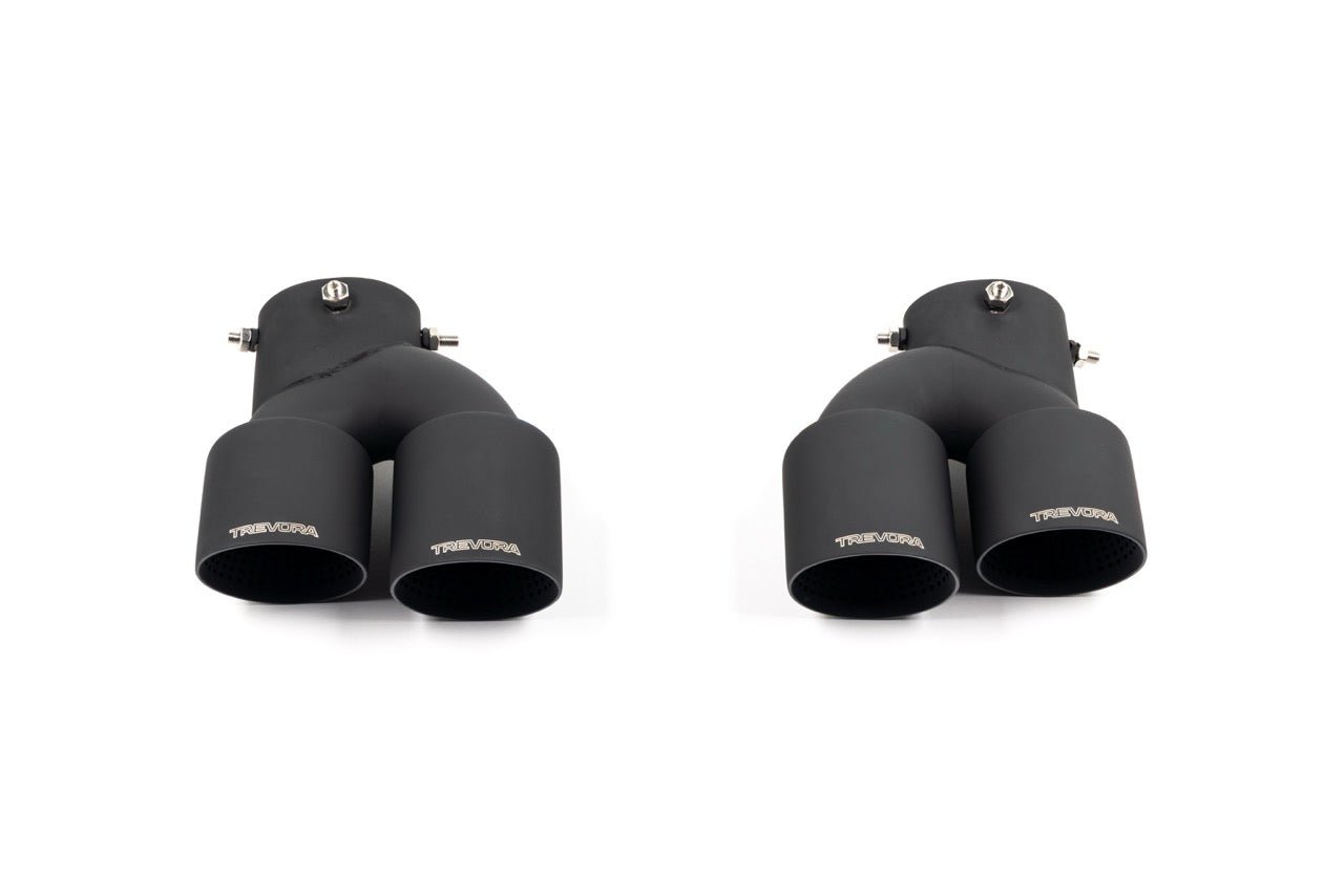 BMW M240i G42, M340i G20 & M440i G22 ID-01 Cerakote Black Exhaust Tips by TREVORA (2021+) - AUTOID® - Exhaust Tips - TREVORA