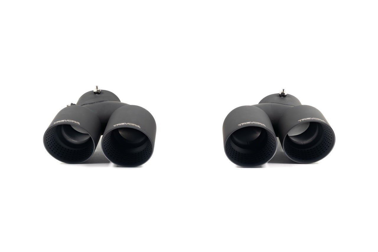 BMW M240i G42, M340i G20 & M440i G22 ID-01 Cerakote Black Exhaust Tips by TREVORA (2021+) - AUTOID® - Exhaust Tips - TREVORA