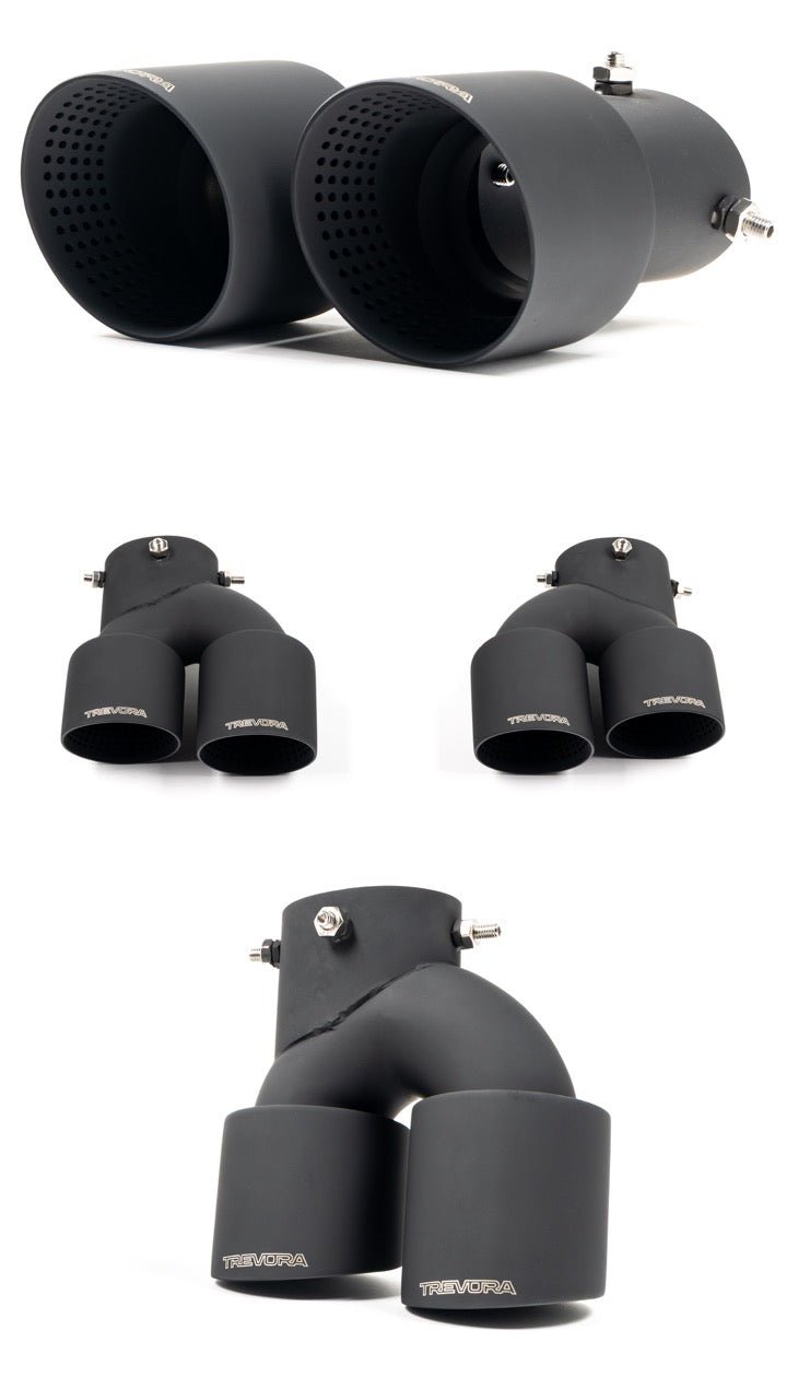 BMW M240i G42, M340i G20 & M440i G22 ID-01 Cerakote Black Exhaust Tips by TREVORA (2021+) - AUTOID® - Exhaust Tips - TREVORA