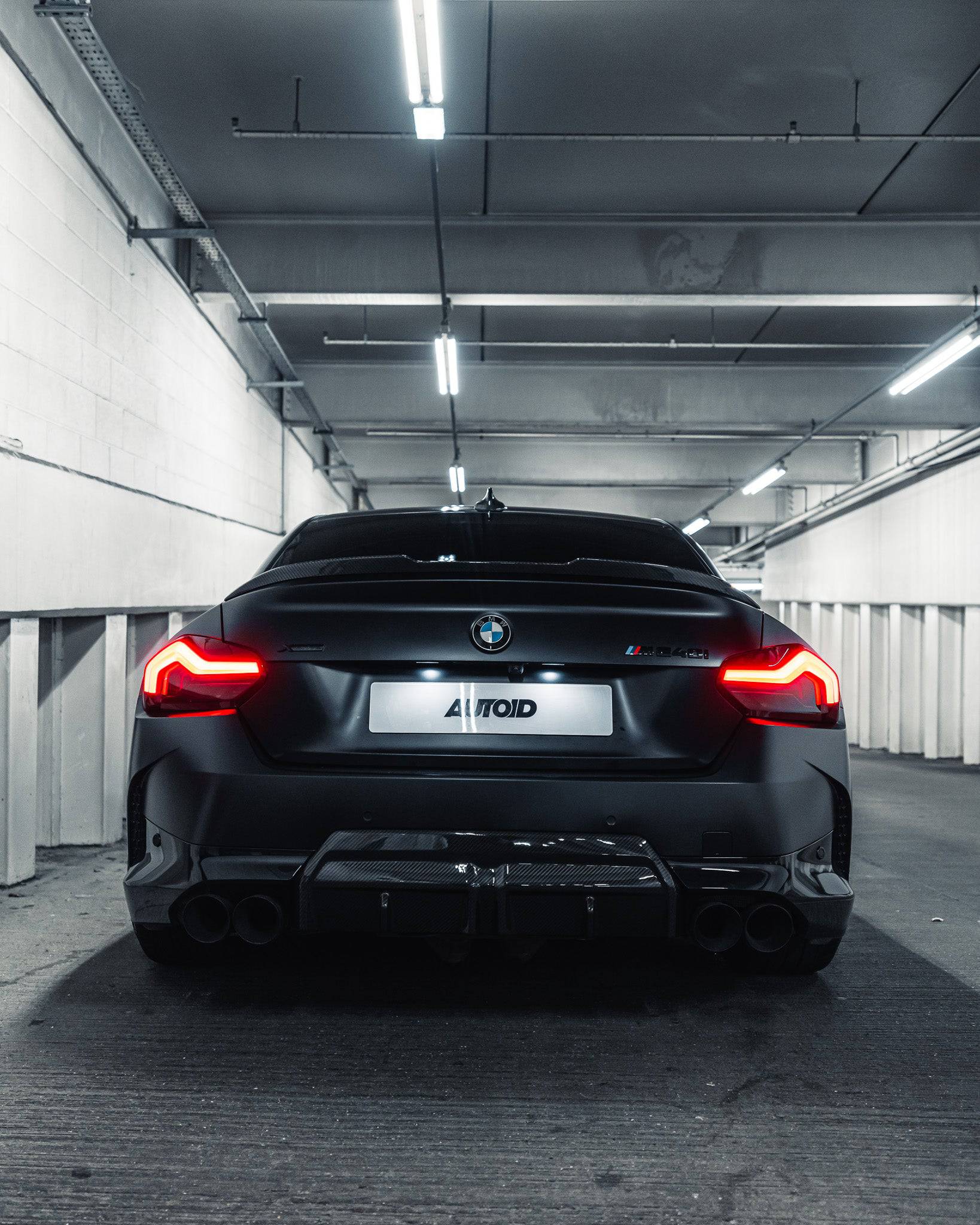 BMW M240i Genuine M Performance Black High Gloss Model Badge - AUTOID® - Model Badges - BMW M Performance
