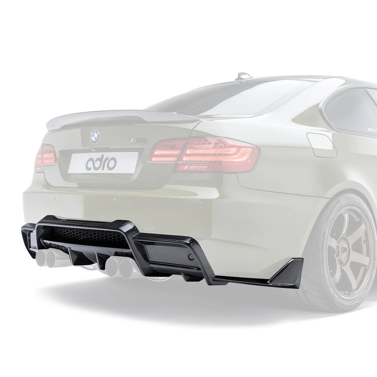 BMW M3 E92 Carbon Fibre Rear Diffuser by Adro - AUTOID - Rear Diffusers - Adro