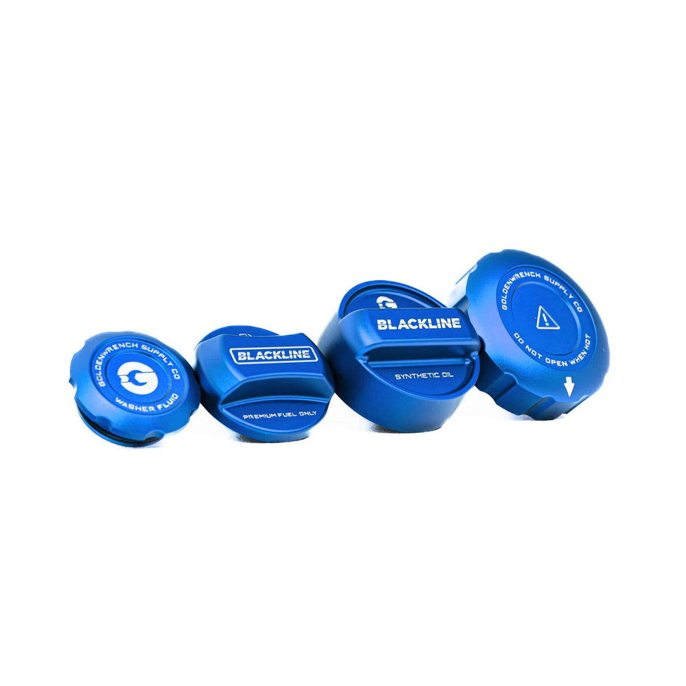 BMW M3 E92, M135i F20, M235i F22 & M2 F87 Engine & Fuel Cap Set by Goldenwrench - AUTOID - Vehicle Dress Up Caps & Covers - Goldenwrench Supply