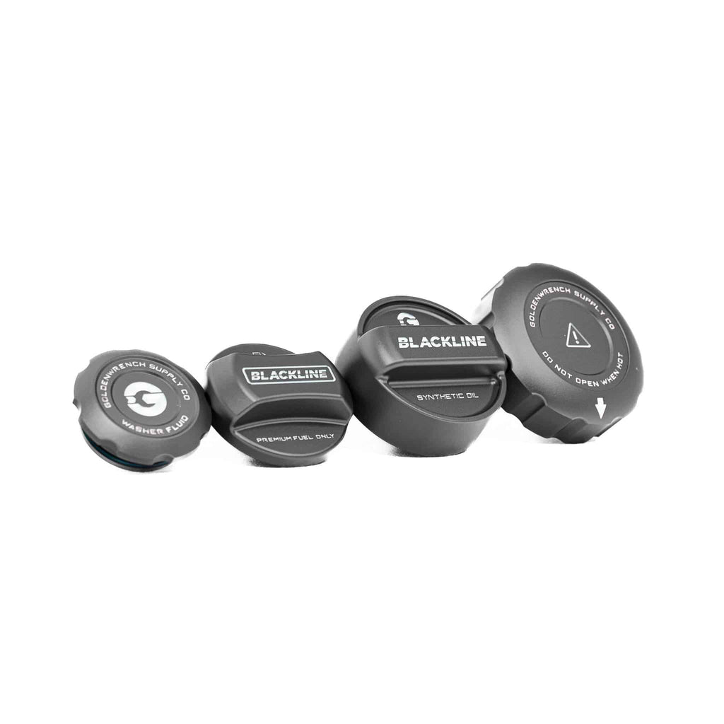 BMW M3 E92, M135i F20, M235i F22 & M2 F87 Engine & Fuel Cap Set by Goldenwrench - AUTOID® - Vehicle Dress Up Caps & Covers - Goldenwrench Supply