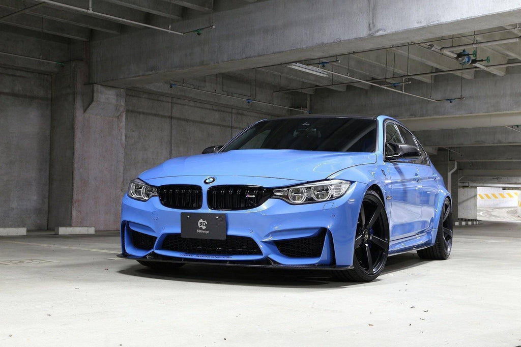 BMW M3 F80 & M4 F82 Carbon Fibre Front Splitter by 3D Design (2014-2020) - AUTOID® - Front Lips & Splitters - 3DDesign