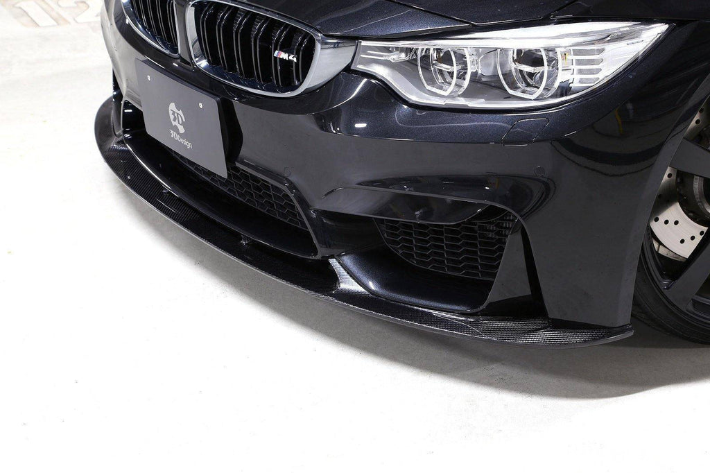 BMW M3 F80 & M4 F82 Carbon Fibre Front Splitter by 3D Design (2014-2020) - AUTOID® - Front Lips & Splitters - 3DDesign