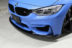 BMW M3 F80 & M4 F82 Carbon Fibre Front Splitter by 3D Design (2014-2020) - AUTOID® - Front Lips & Splitters - 3DDesign