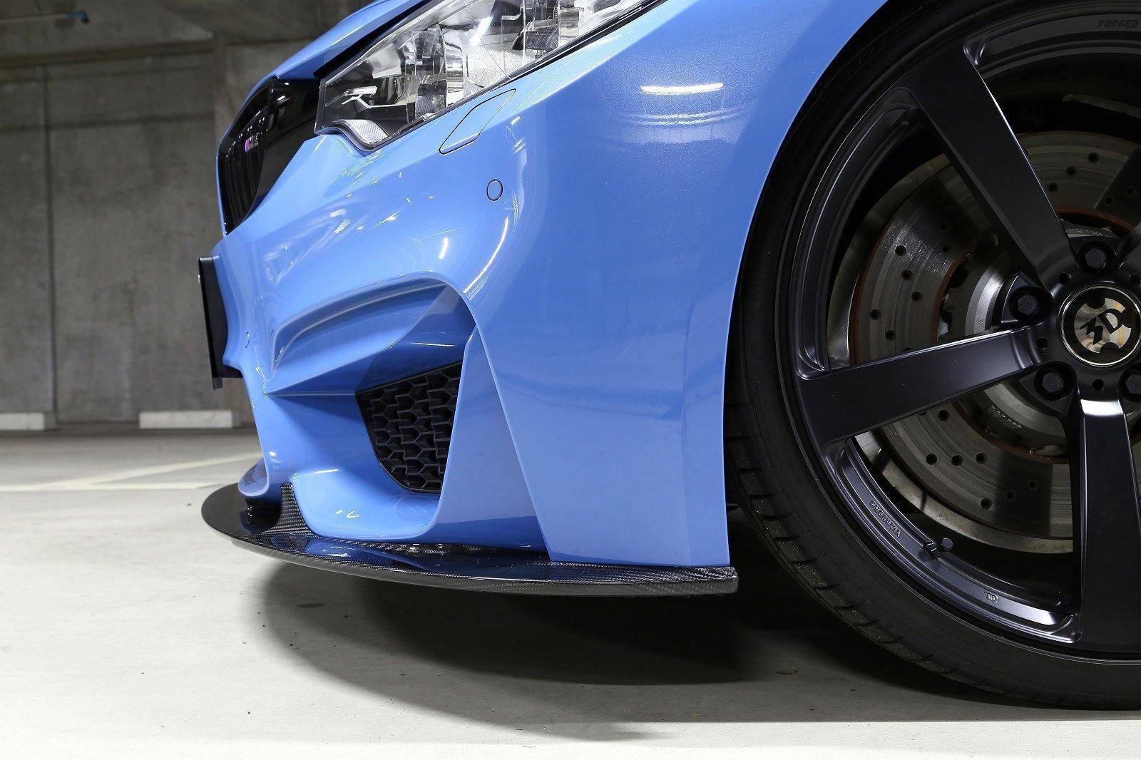 BMW M3 F80 & M4 F82 Carbon Fibre Front Splitter by 3D Design (2014-2020) - AUTOID® - Front Lips & Splitters - 3DDesign