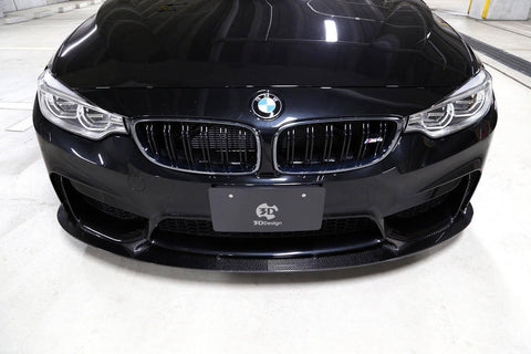 BMW M3 F80 & M4 F82 Carbon Fibre Front Splitter by 3D Design (2014-2020) - AUTOID® - Front Lips & Splitters - 3DDesign