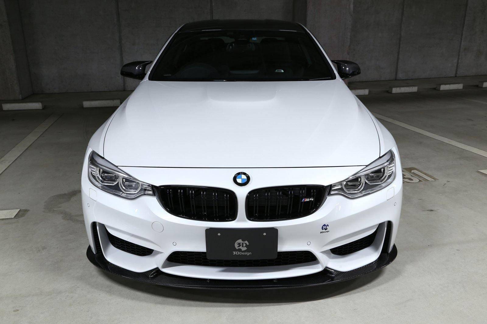 BMW M3 F80 & M4 F82 Carbon Fibre Front Splitter by 3D Design (2014-2020) - AUTOID® - Front Lips & Splitters - 3DDesign