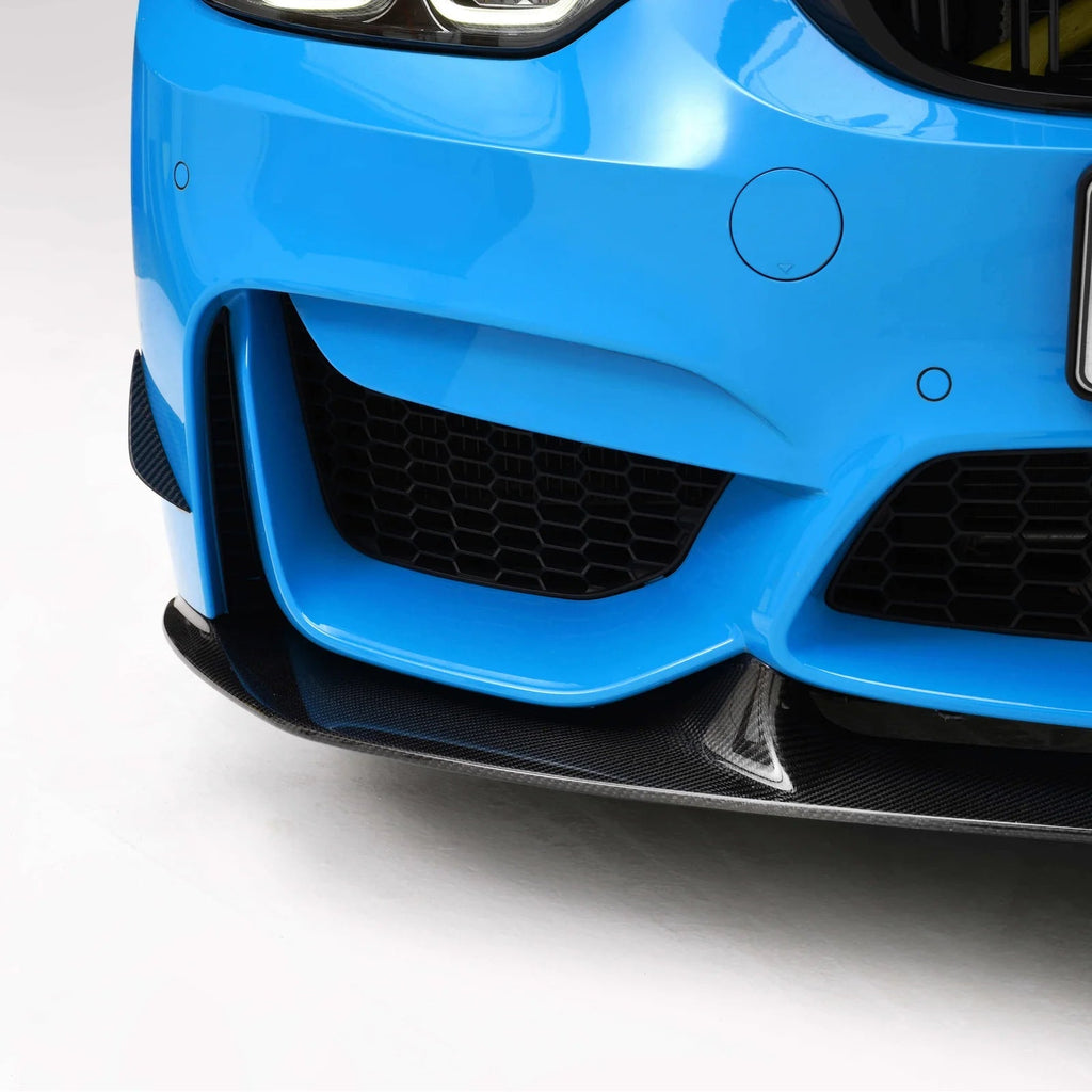 BMW M3 F80 & M4 F82 F83 Pre-Preg Carbon Fibre Front Splitter by Adro (2014-2020) - AUTOID® - Front Lips & Splitters - Adro