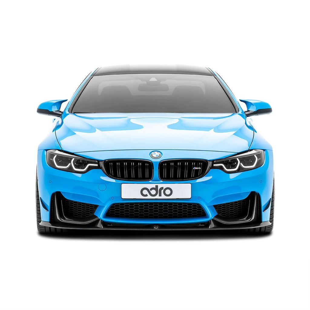 BMW M3 F80 & M4 F82 F83 Pre-Preg Carbon Fibre Front Splitter by Adro (2014-2020) - AUTOID® - Front Lips & Splitters - Adro