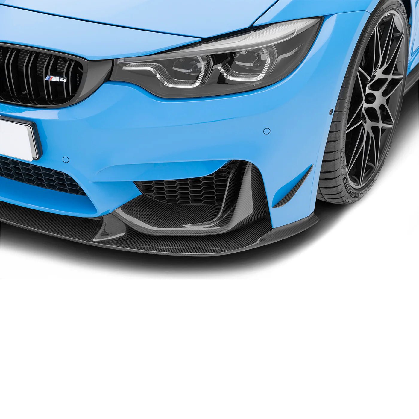 BMW M3 F80 & M4 F82 Pre - Preg Carbon Fibre Front Bumper Canards by Adro (2014 - 2020) - AUTOID - Fender Trim - Adro