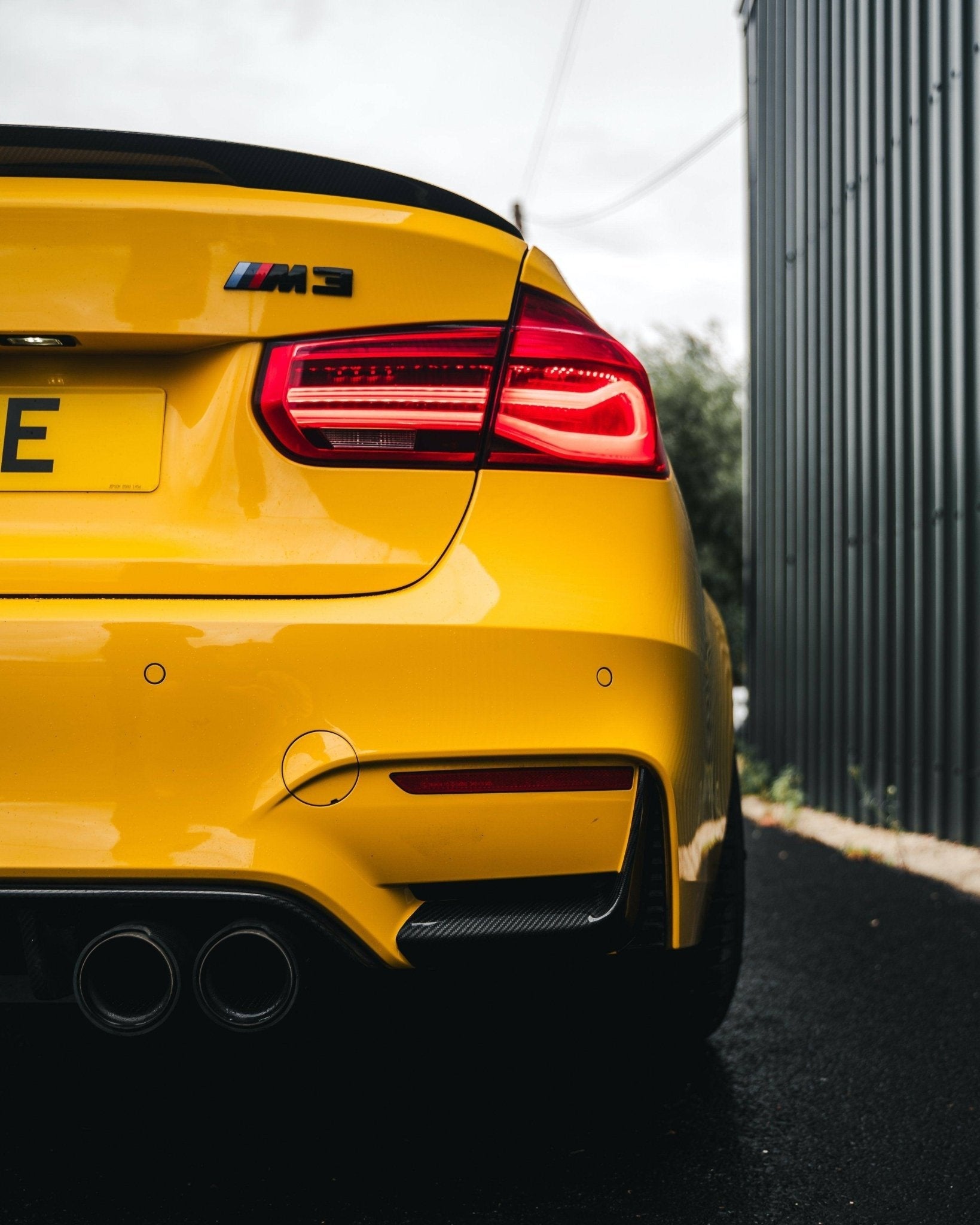 BMW M3 F80 & M4 F82 Pre-preg Carbon Fibre Rear Bumper Covers by FORM (2014-2020) - AUTOID® - Bumper Inserts & Trim - FORM Industries