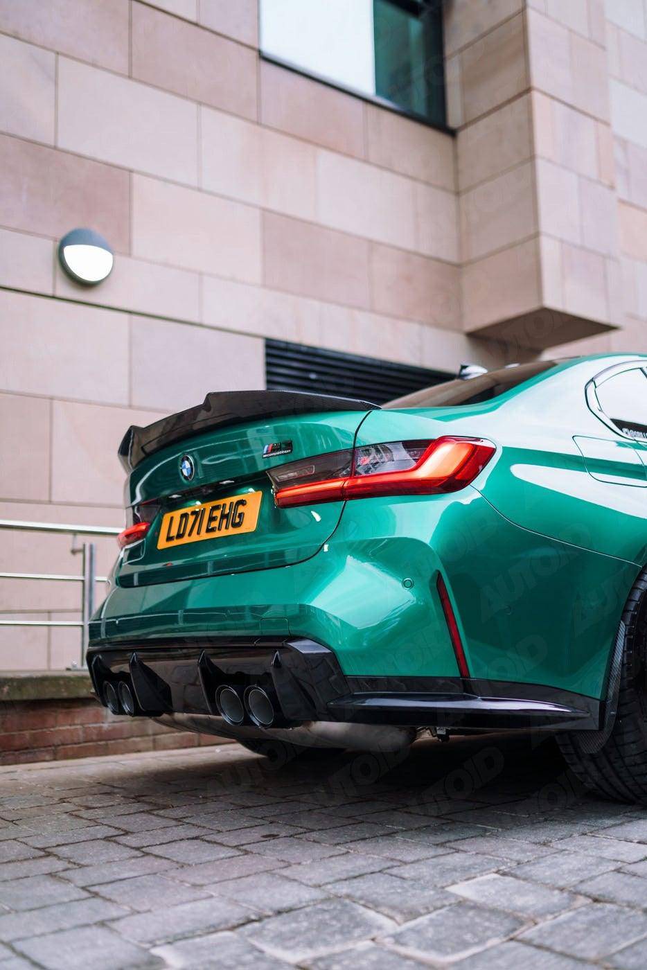 BMW M3 G80 & BMW 3 Series G20 Pre-Preg Carbon Fibre Ducktail Rear Spoiler by FORM (2018+) - AUTOID® - Rear Spoilers - FORM Industries