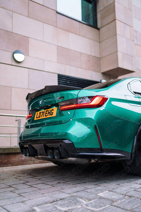 BMW M3 G80 & BMW 3 Series G20 Pre-Preg Carbon Fibre Ducktail Rear Spoiler by FORM (2018+) - AUTOID® - Rear Spoilers - FORM Industries