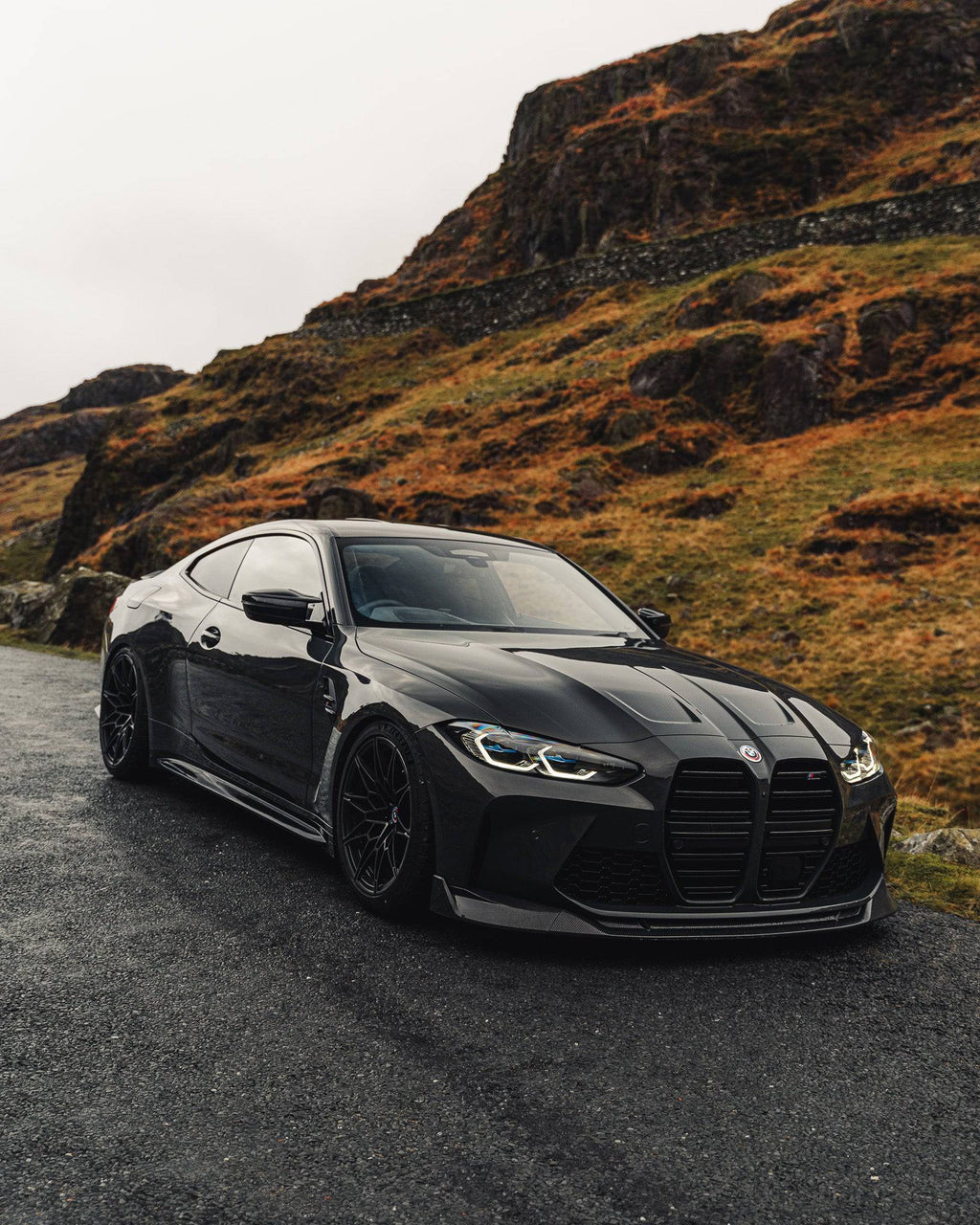 BMW M3 G80 G81 & BMW M4 G82 G83 Pre-Preg Carbon Fibre ID-01 Front Splitter by TREVORA (2021+) - AUTOID® - Front Lips & Splitters - TREVORA