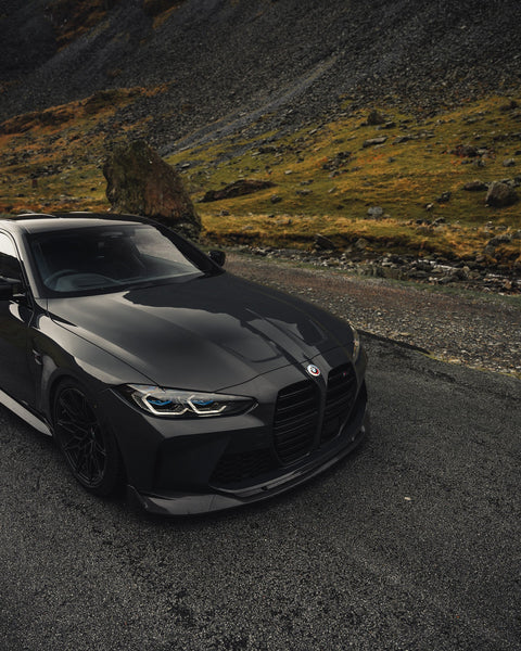 BMW M3 G80 G81 & BMW M4 G82 G83 Pre-Preg Carbon Fibre ID-01 Front Splitter by TREVORA (2021+) - AUTOID® - Front Lips & Splitters - TREVORA