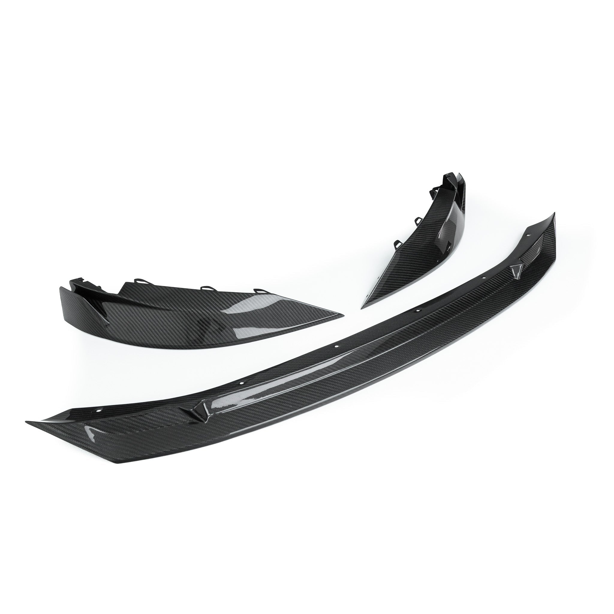 BMW M3 G80 G81 & BMW M4 G82 G83 Pre-Preg Carbon Fibre ID-01 Front Splitter by TREVORA (2021+) - AUTOID® - Front Lips & Splitters - TREVORA