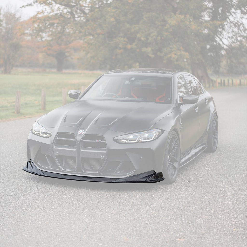 BMW M3 G80 G81 & BMW M4 G82 G83 Pre-Preg Carbon Fibre PR-1 Front Splitter by TREVORA (2021+) - AUTOID® - Front Lips & Splitters - TREVORA