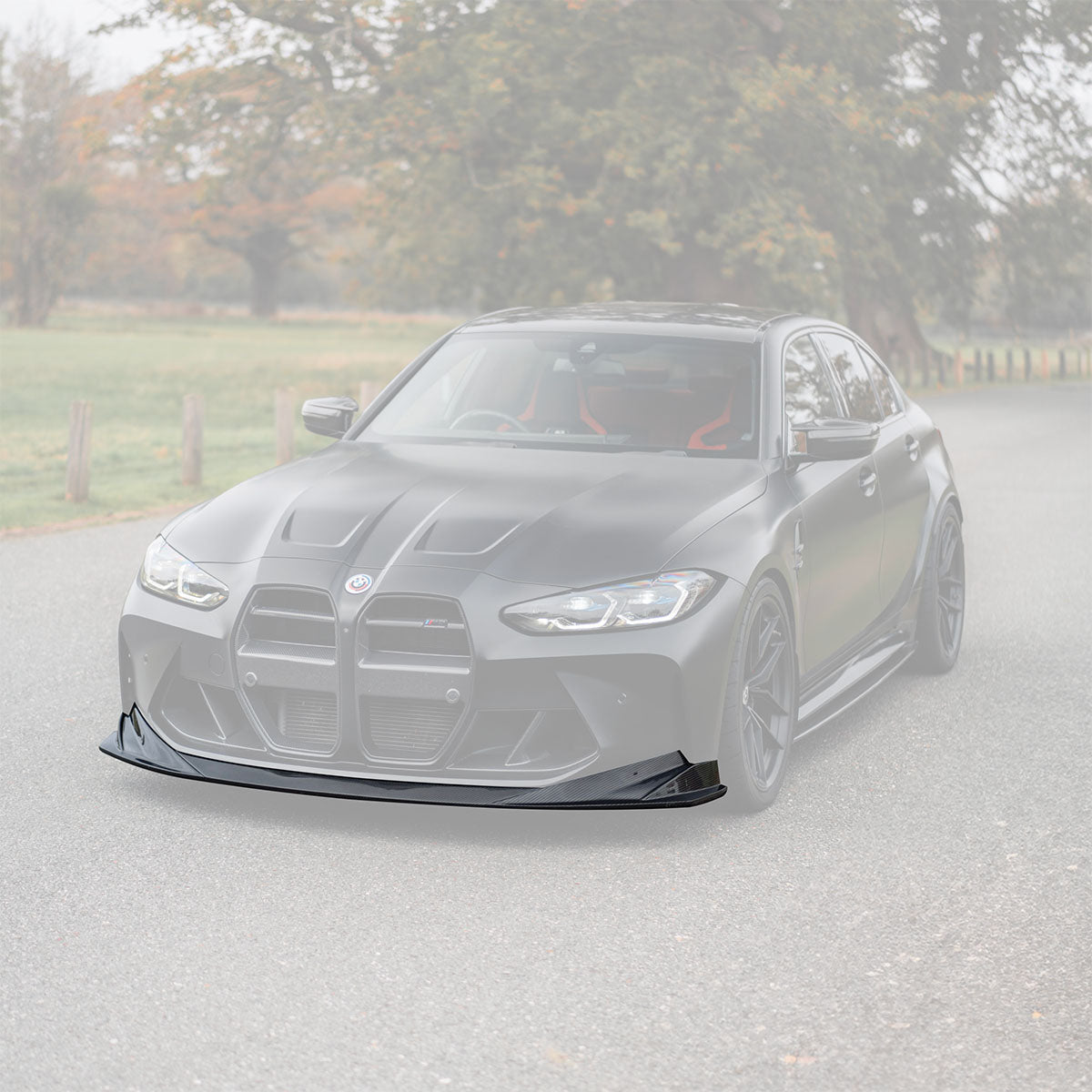 BMW M3 G80 G81 & BMW M4 G82 G83 Pre-Preg Carbon Fibre PR-1 Front Splitter by TREVORA (2021+) - AUTOID® - Front Lips & Splitters - TREVORA