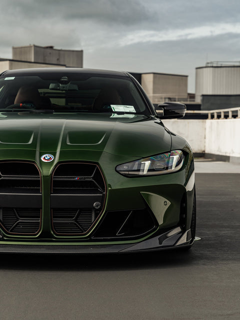 BMW M3 G80 G81 & BMW M4 G82 G83 Pre-Preg Carbon Fibre PR-1 Front Splitter by TREVORA (2021+) - AUTOID® - Front Lips & Splitters - TREVORA