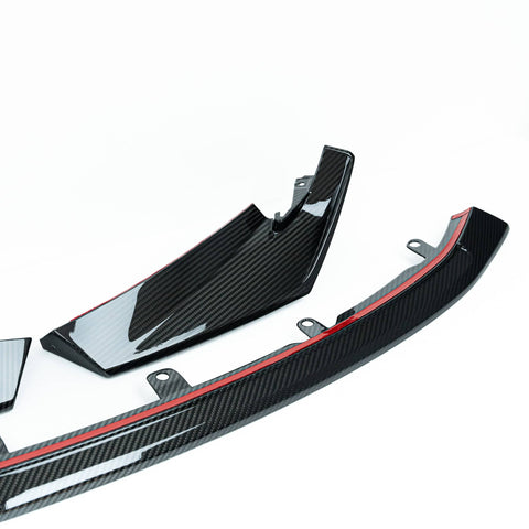 BMW M3 G80 G81 & BMW M4 G82 G83 Pre-Preg Carbon Fibre T-CSL Front Splitter by FORM (2021+) - AUTOID® - Front Lips & Splitters - FORM Industries