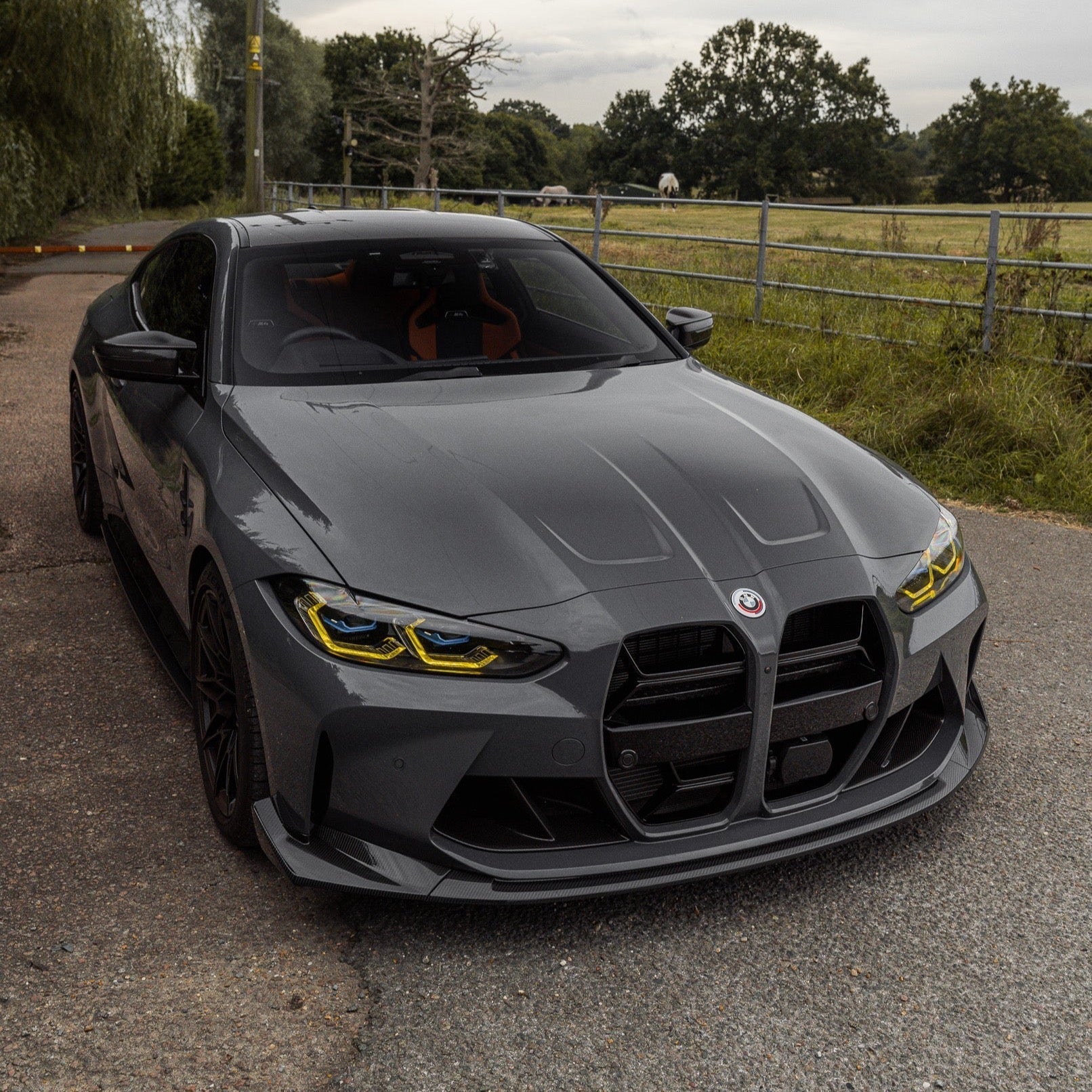 BMW M3 G80 G81 & BMW M4 G82 G83 Pre-Preg Carbon Fibre T-CSL Front Splitter by FORM (2021+) - AUTOID® - Front Lips & Splitters - FORM Industries