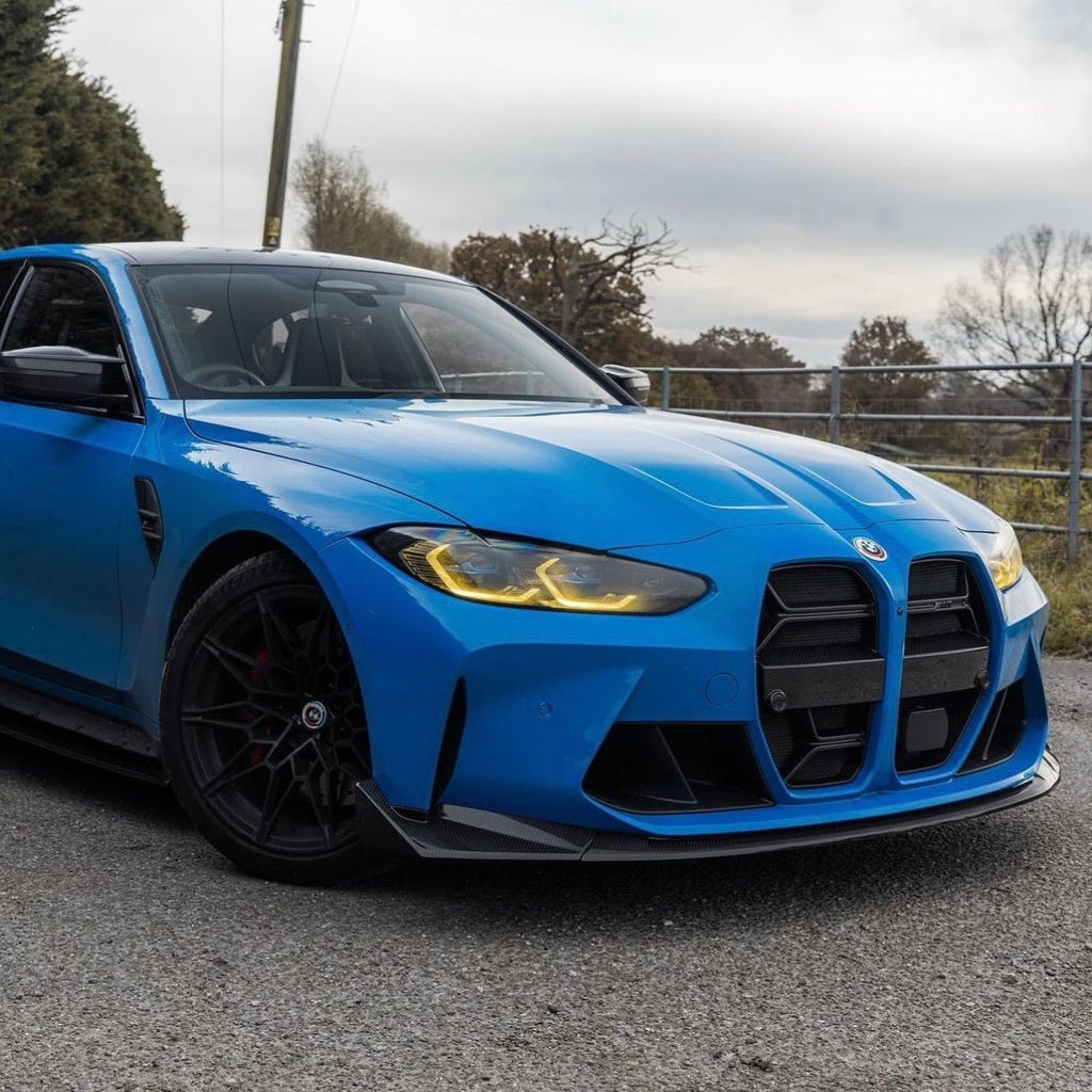 BMW M3 G80 G81 & BMW M4 G82 G83 Pre-Preg Carbon Fibre T-CSL Front Splitter by FORM (2021+) - AUTOID® - Front Lips & Splitters - FORM Industries