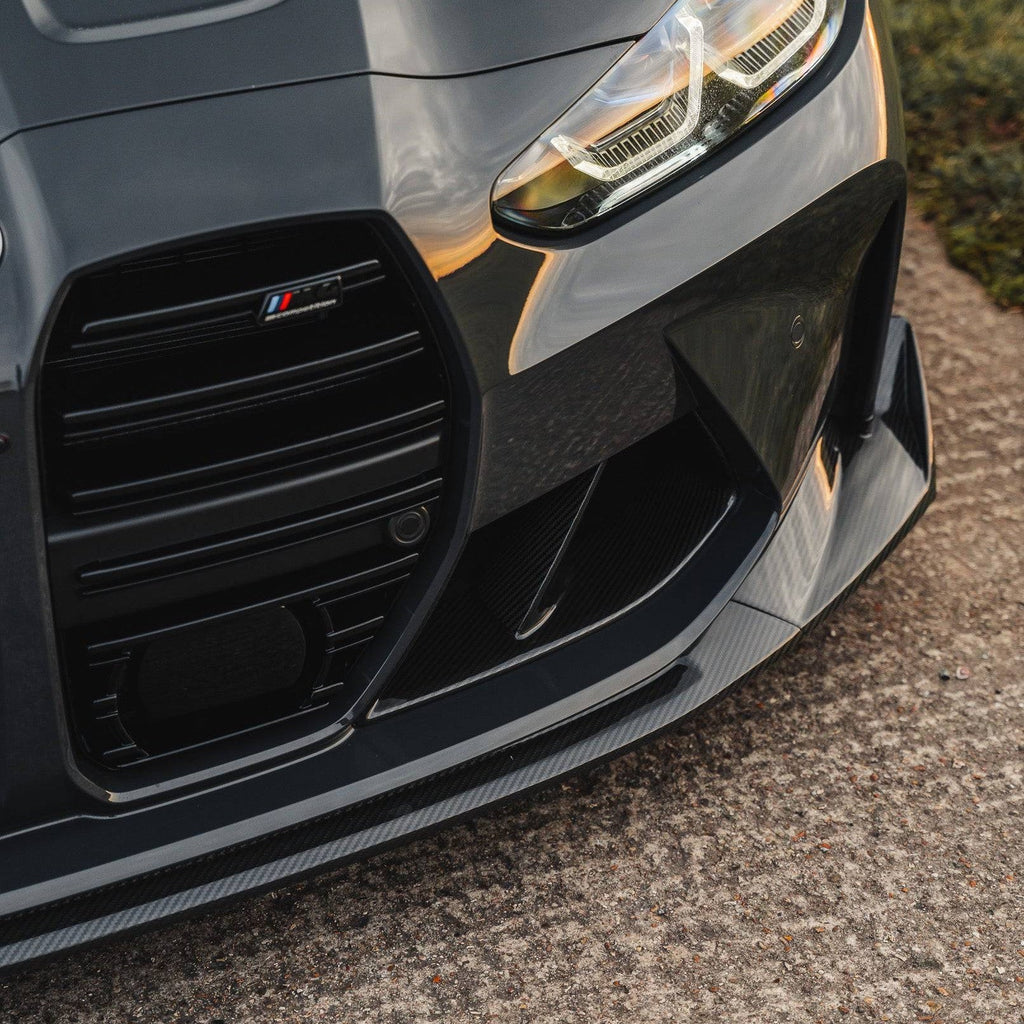 BMW M3 G80 G81 & BMW M4 G82 G83 Pre-Preg Carbon Fibre T-CSL Front Splitter by FORM (2021+) - AUTOID® - Front Lips & Splitters - FORM Industries
