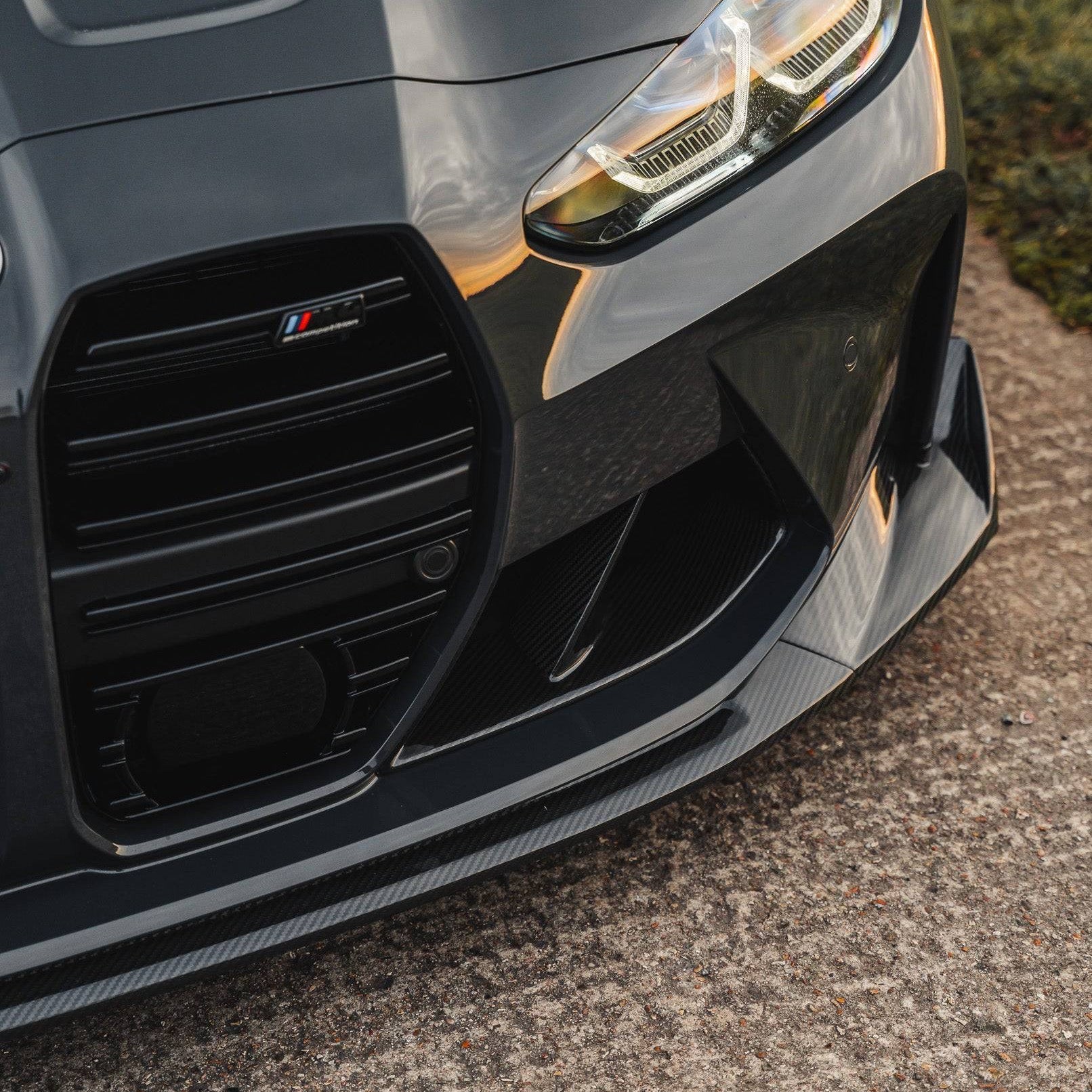 BMW M3 G80 G81 & BMW M4 G82 G83 Pre-Preg Carbon Fibre T-CSL Front Splitter by FORM (2021+) - AUTOID® - Front Lips & Splitters - FORM Industries
