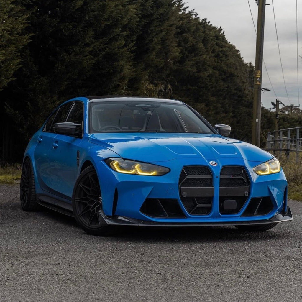BMW M3 G80 G81 & BMW M4 G82 G83 Pre-Preg Carbon Fibre T-CSL Front Splitter by FORM (2021+) - AUTOID® - Front Lips & Splitters - FORM Industries