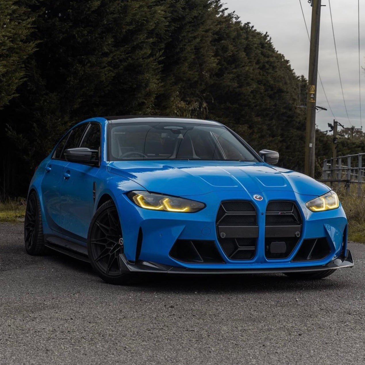 BMW M3 G80 G81 & BMW M4 G82 G83 Pre-Preg Carbon Fibre T-CSL Front Splitter by FORM (2021+) - AUTOID® - Front Lips & Splitters - FORM Industries