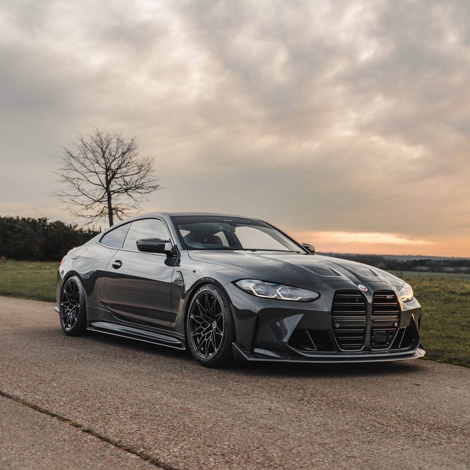 BMW M3 G80 G81 & BMW M4 G82 G83 Pre-Preg Carbon Fibre T-CSL Front Splitter by FORM (2021+) - AUTOID® - Front Lips & Splitters - FORM Industries