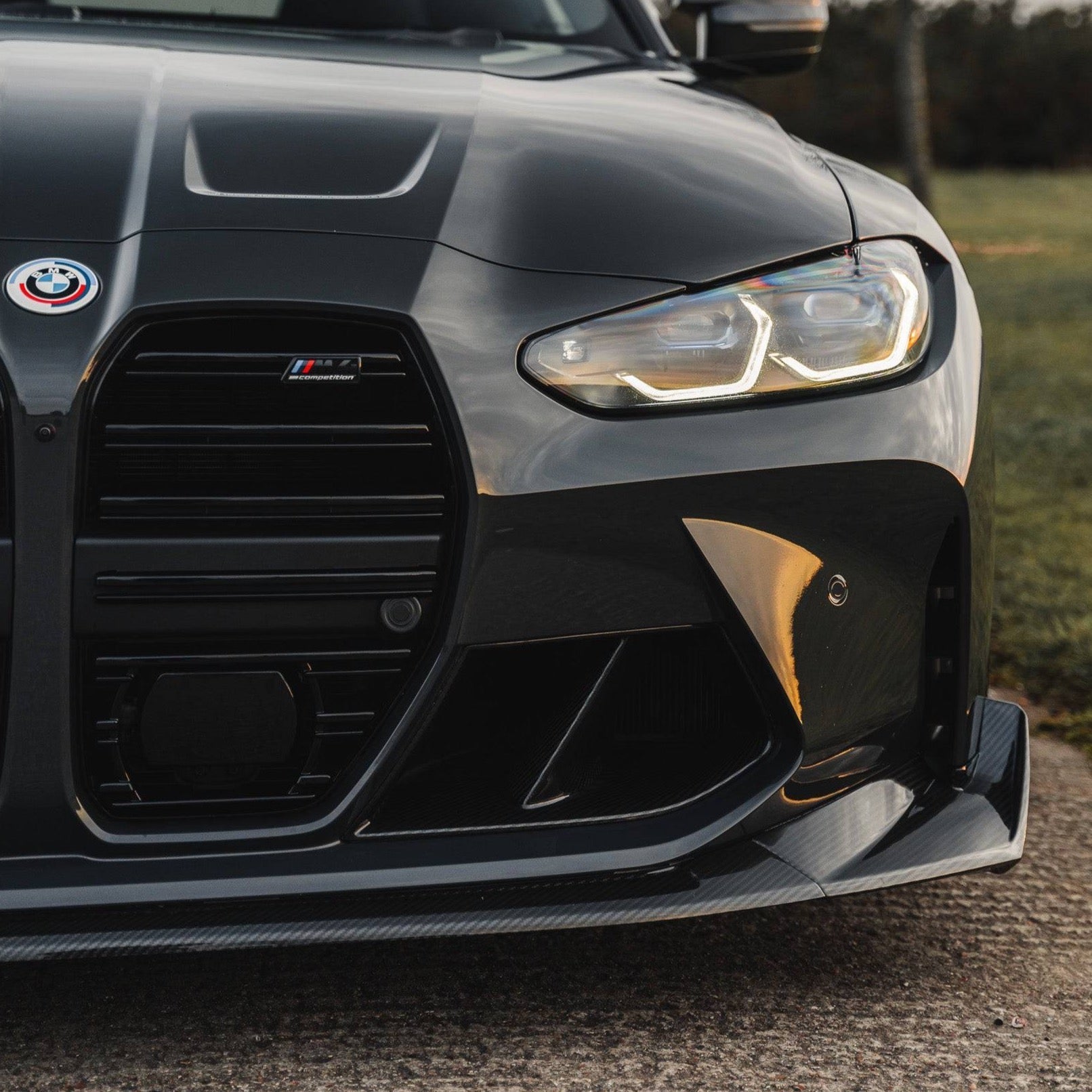 BMW M3 G80 G81 & BMW M4 G82 G83 Pre-Preg Carbon Fibre T-CSL Front Splitter by FORM (2021+) - AUTOID® - Front Lips & Splitters - FORM Industries