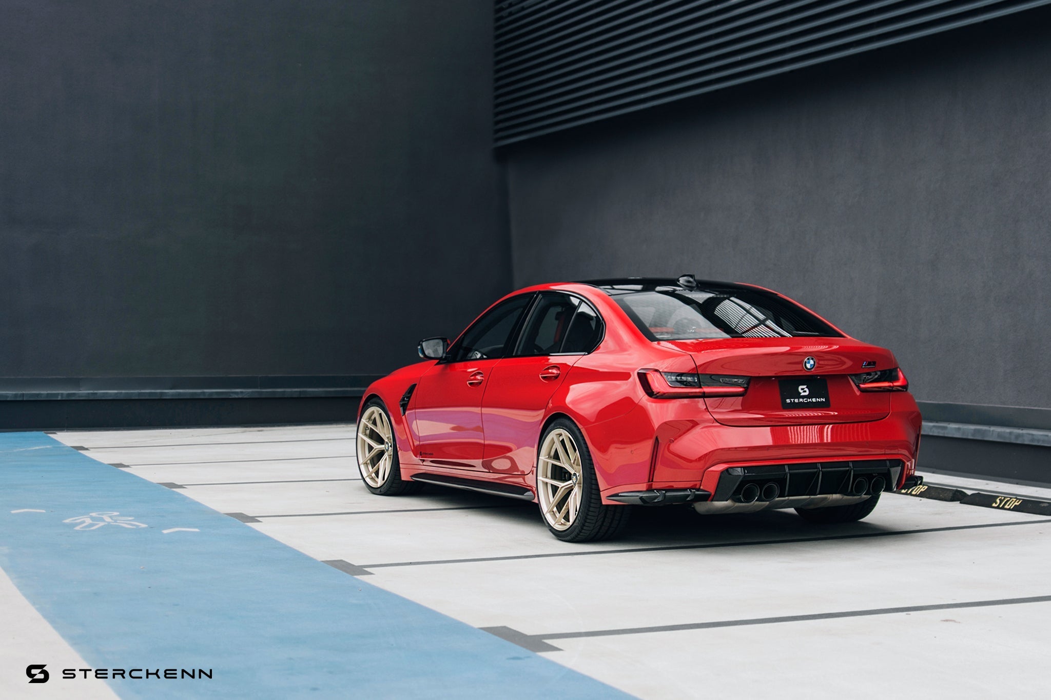 BMW M3 G80 G81 Carbon Fibre Rear Bumper Extension Canards by Sterckenn (2021+) - AUTOID® - Side Skirts & Winglets - Sterckenn