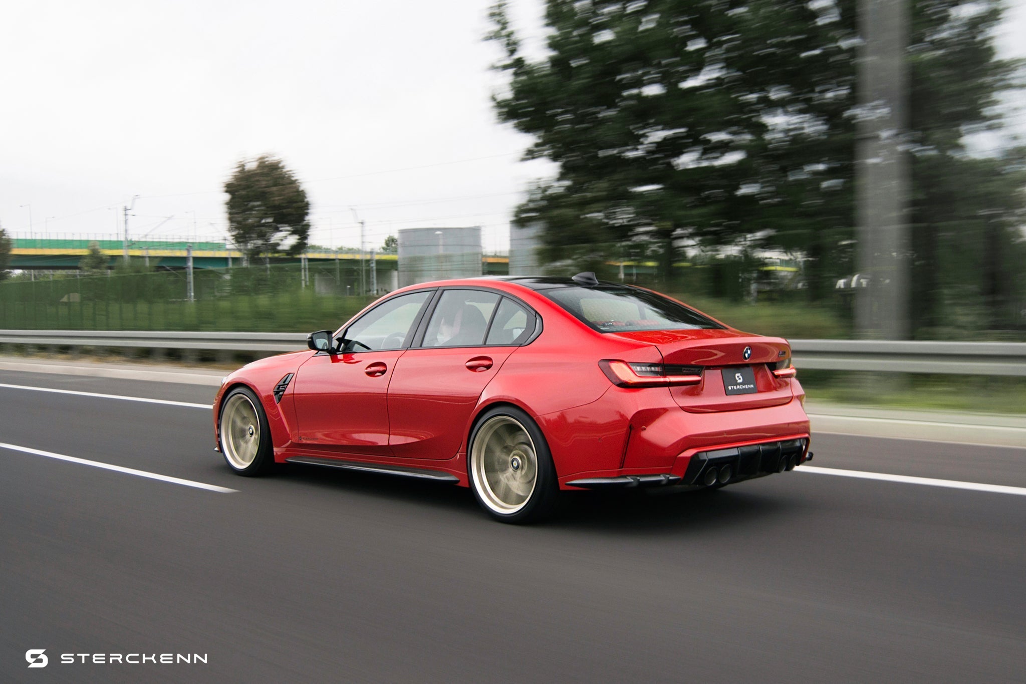 BMW M3 G80 G81 Carbon Fibre Rear Bumper Extension Canards by Sterckenn (2021+) - AUTOID® - Side Skirts & Winglets - Sterckenn