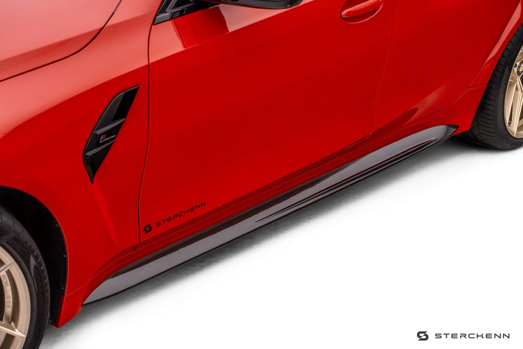 BMW M3 G80 G81 Carbon Fibre Side Skirts by Sterckenn (2021+) - AUTOID® - Side Skirts & Winglets - Sterckenn