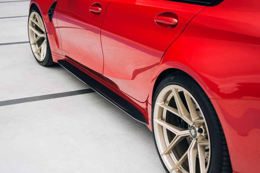 BMW M3 G80 G81 Carbon Fibre Side Skirts by Sterckenn (2021+) - AUTOID® - Side Skirts & Winglets - Sterckenn