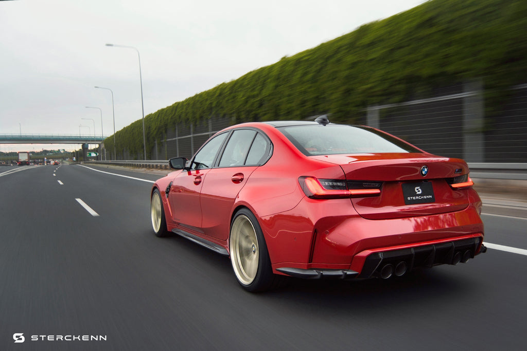 BMW M3 G80 G81 Carbon Fibre Side Skirts by Sterckenn (2021+) - AUTOID® - Side Skirts & Winglets - Sterckenn