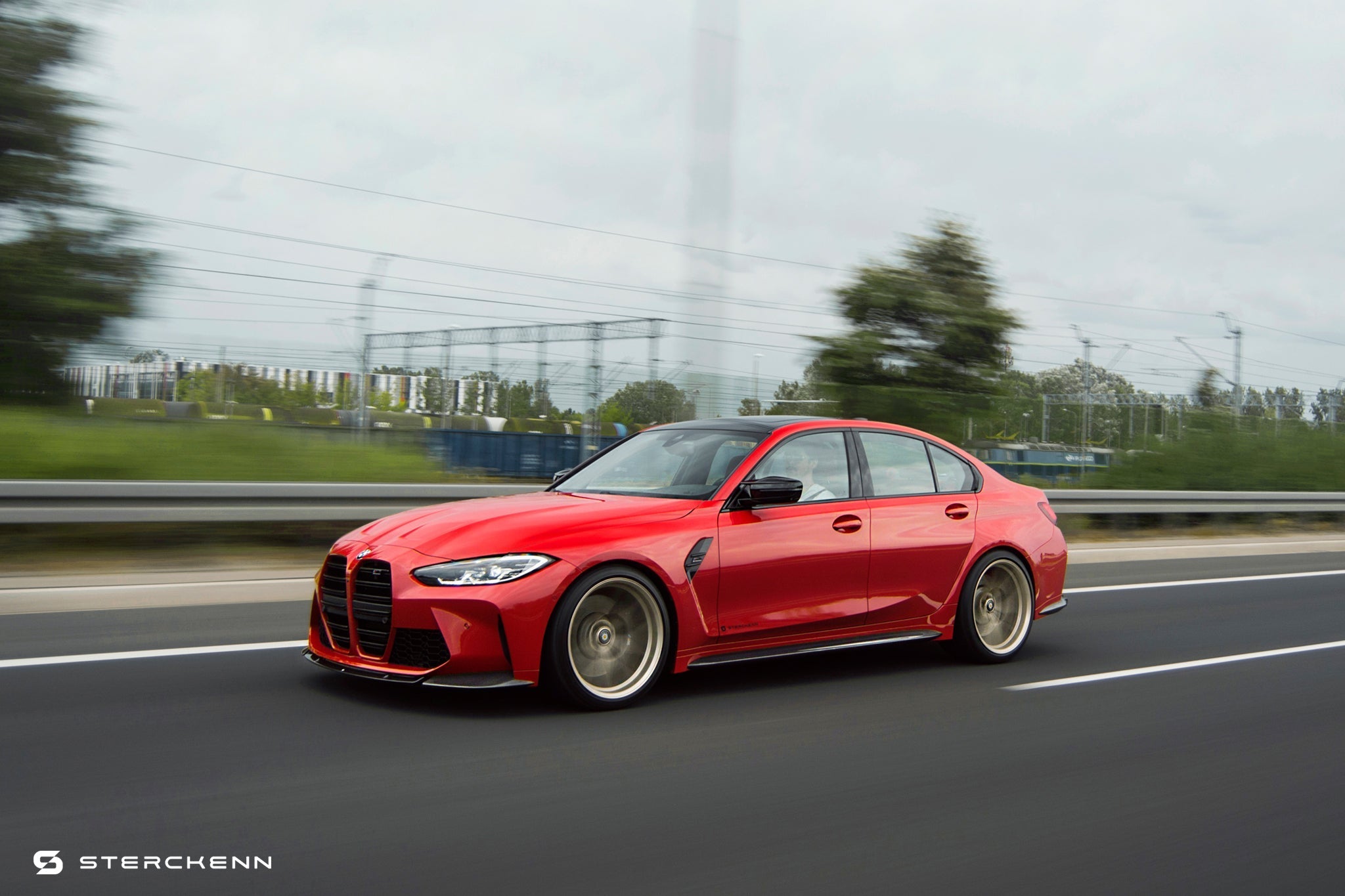 BMW M3 G80 G81 Carbon Fibre Side Skirts by Sterckenn (2021+) - AUTOID® - Side Skirts & Winglets - Sterckenn