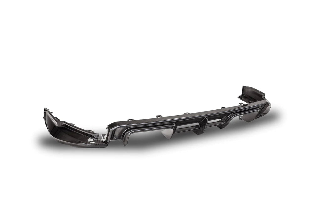 BMW M3 G80 G81 Carbon Fibre VRS Aero Rear Diffuser by Vorsteiner (2020+) - AUTOID® - Rear Diffusers - Vorsteiner