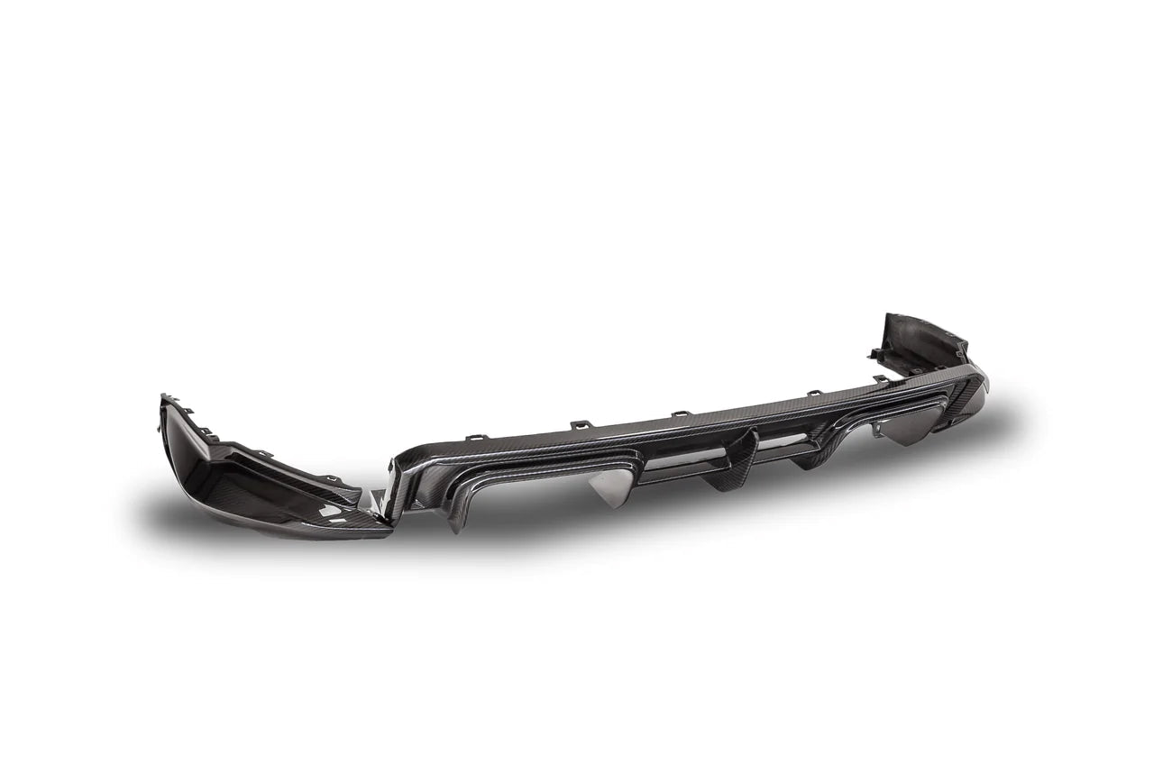 BMW M3 G80 G81 Carbon Fibre VRS Aero Rear Diffuser by Vorsteiner (2020+) - AUTOID® - Rear Diffusers - Vorsteiner