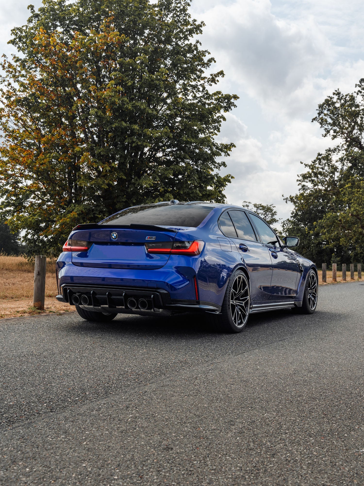 BMW M3 G80 G81 EVO-S Gloss Black Diffuser Extensions by ZAERO (2021+) - AUTOID® - Side Skirts & Winglets - Zaero Design