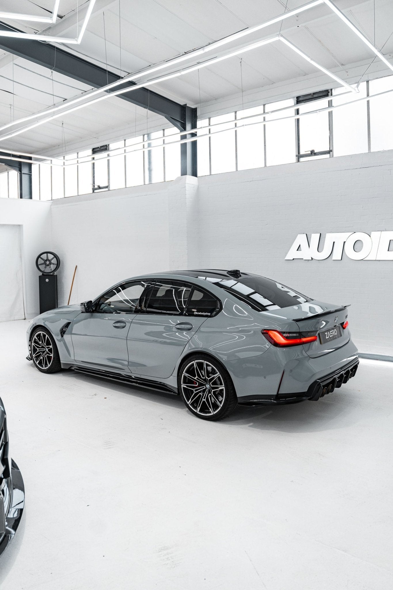 BMW M3 G80 G81 EVO-S Gloss Black Diffuser Extensions by ZAERO (2021+) - AUTOID® - Side Skirts & Winglets - Zaero Design
